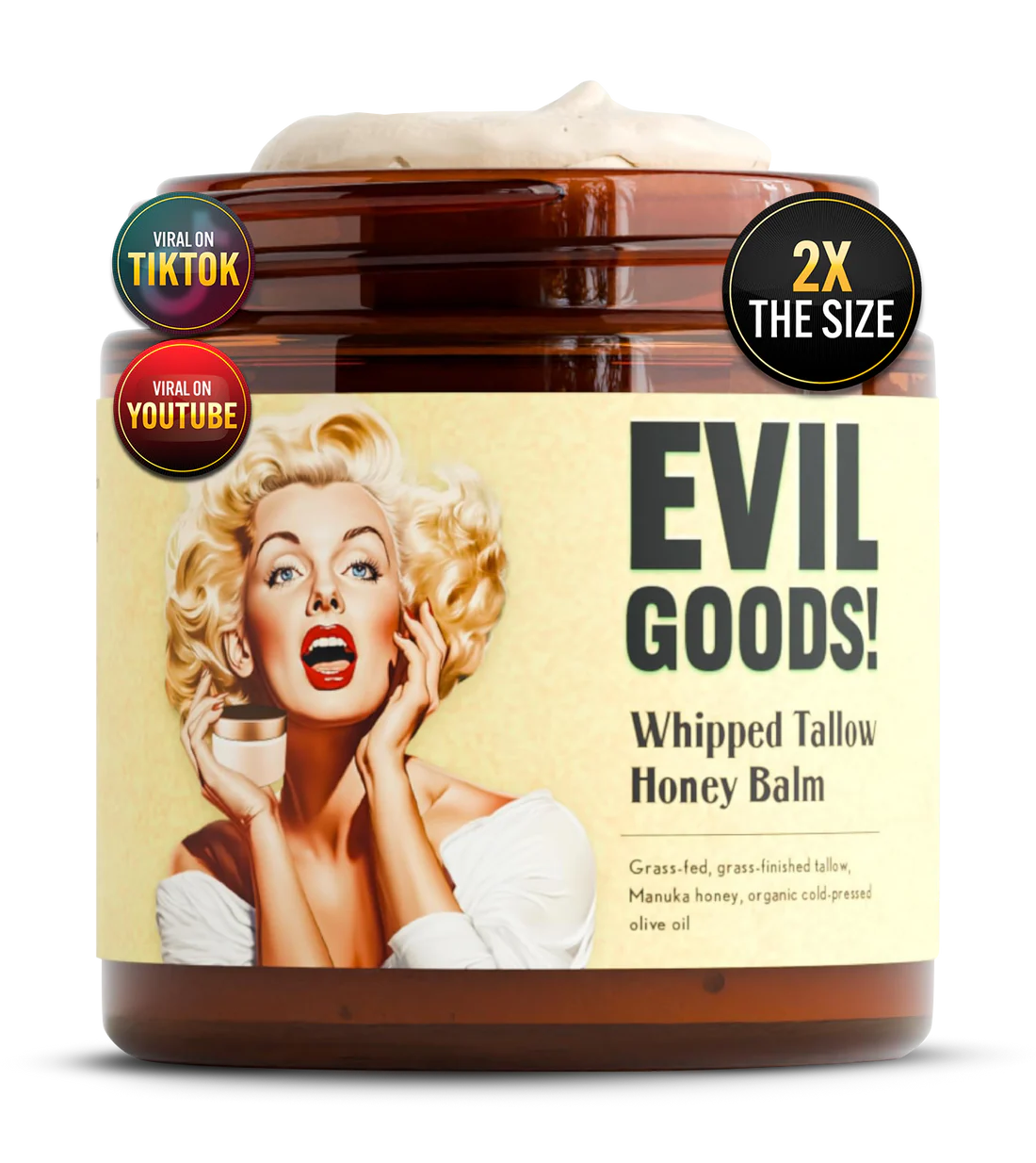 EVIL GOODS Whipped Beef Tallow and Honey Balm